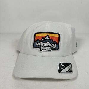 Mens White Whiskey Jam Hat Nashville 100% Cotton Collectible Country Fast Ship